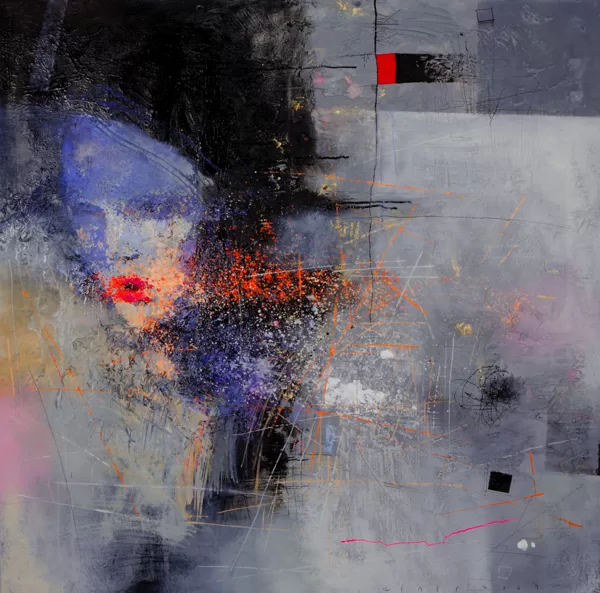 "The result of ill-conceived geometry" oil,canvas/100X100/ 2009