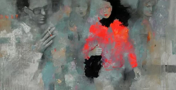 "A face from the crowd" canvas/oil.canvas/200Х100/2010/