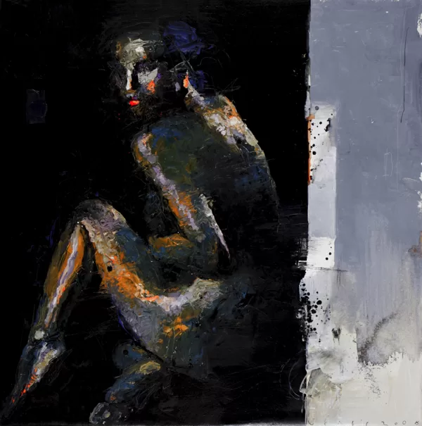 Colour inversions temperate chaos/canvas/oil/ 100X100/2008